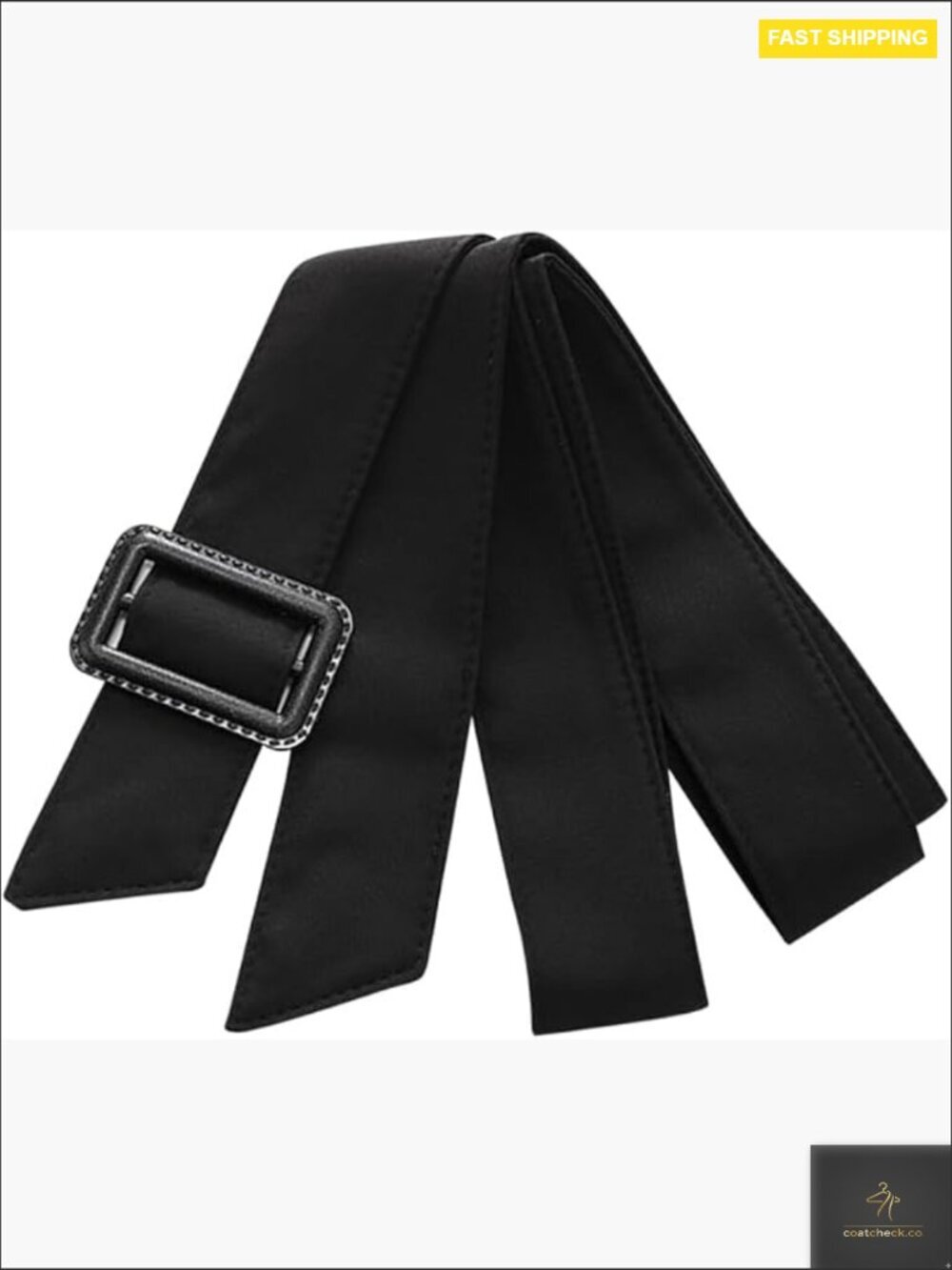 Slim Fit Waist Belt Cinch Trench Coat Overcoat Elegant Classic Accessory